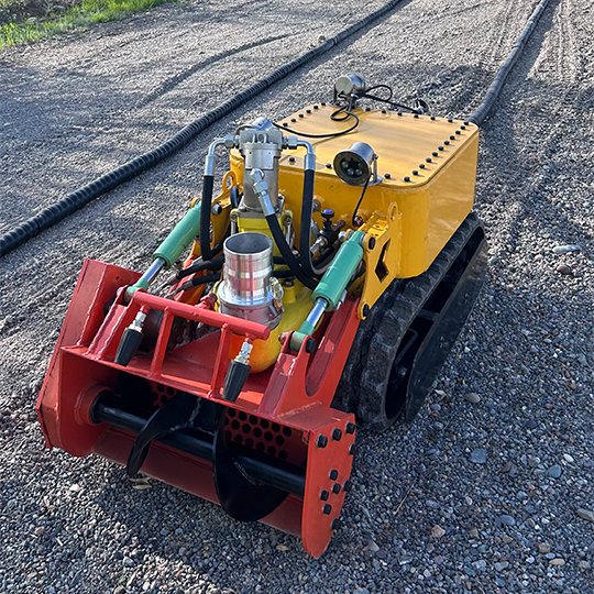 Adopting a tracked chassis design, it offers greater stability during movement